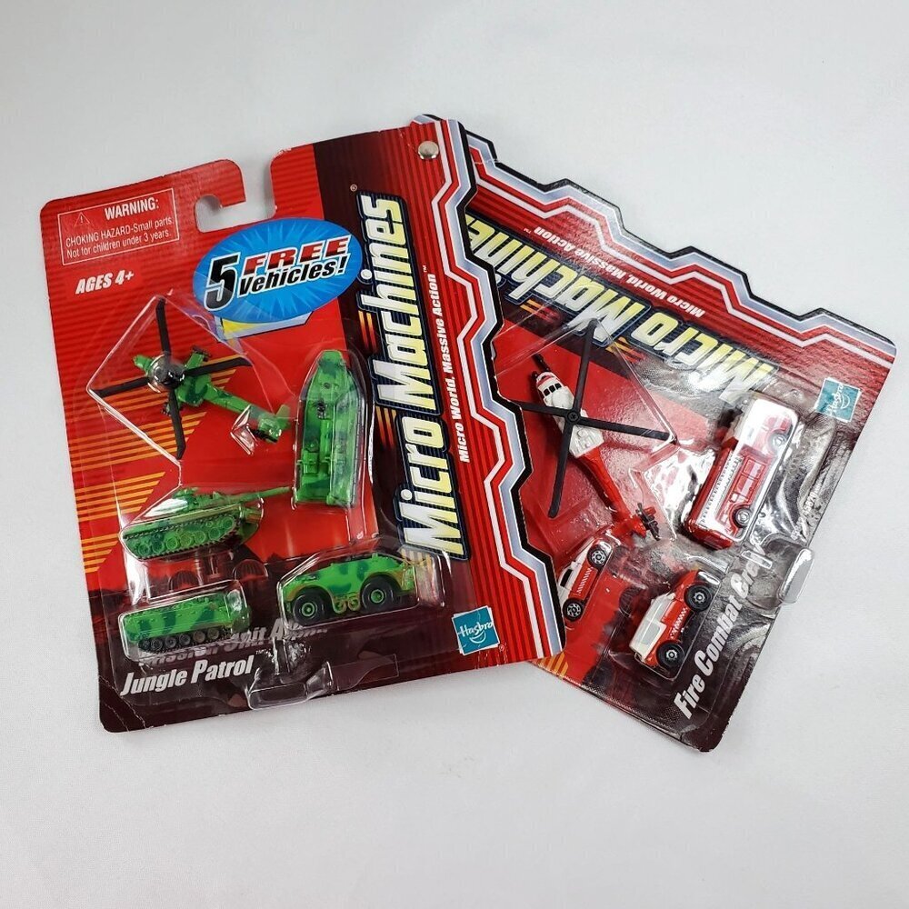 VTG Hasbro Micro Machines BOGO Pack Mission Unit Alpha Future Strike, Fire Crew